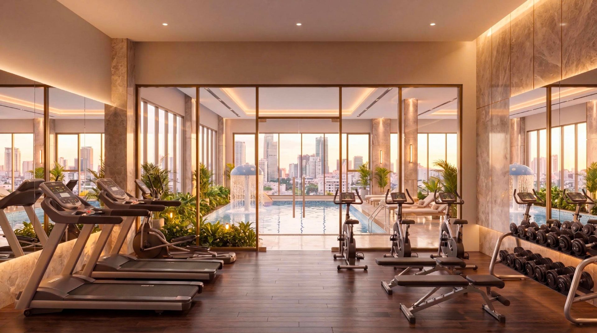 Phòng tập gyms hiện đại